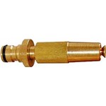 Hose Nozzle Adjustable Brass 12mm Green Leaf