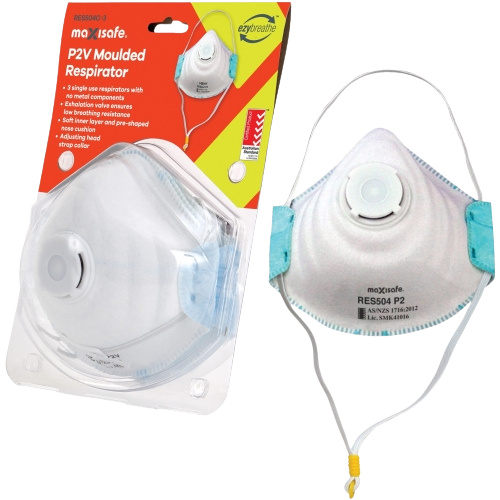 Dust Mask P2 with Valve 3pkTechware RES504C-3