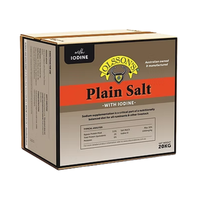 Olsson Plain Salt Block Iodised 20 Kg