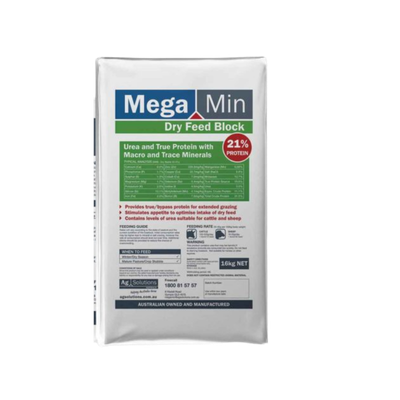 MegaMin Lick Block 21% Protein DRY FEED 15 Kg
