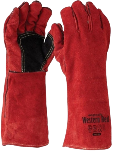 Glove Western Red Welders Guantlet Techware