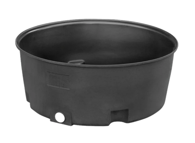 Trough 250L Black Without Float Valve Rapid Plas PTT12WB