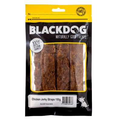 Blackdog Chicken Jerky Straps 150gm