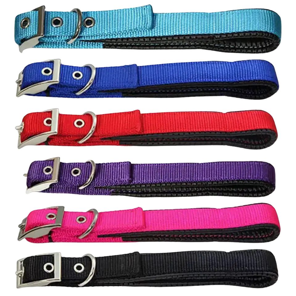 Padded Webbed Dog Collar 60cm Each