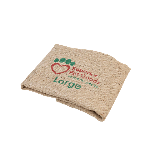 [DOGBEDHCFITLG] Hessian Dog Bed Cover Large FITTED