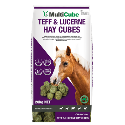 [MULTCUBLTEFFHAYC20KG] Multicube Lucerne & Teff Hay Cubes 20kg