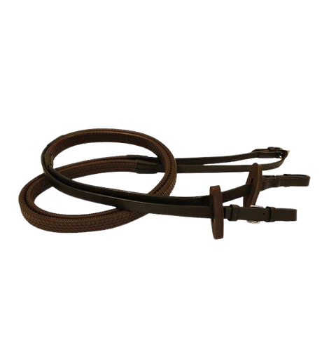 [3629 BR] Micklem Padded Rein Brown