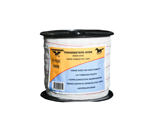 [POLYTAPTB40MM200M] Poly Tape High Conductive 40mm x 200m EF41SC Thunderbird