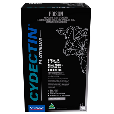 [CYDPOPLAT2L] Cydectin Platinum LV Pour-On 2L inc Gun