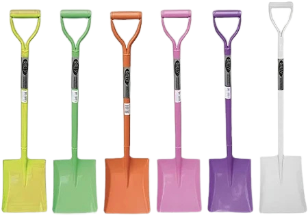 [STEELSHOVCOLOUR] Rally D Handle Steel Shovel Mixed Colours