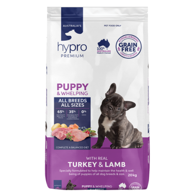[DOGHYPROPPTL20KG] Hypro Premium Puppy Turkey & Lamb Grainfree 20kg