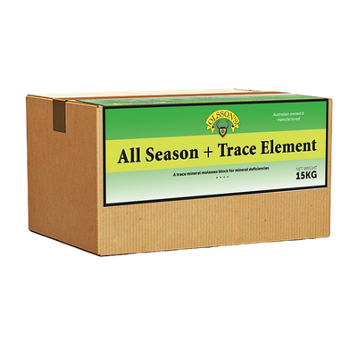 [BLOCKALLSEATRCBC15KG] Olsson All Season + Trace Element With Bio Char Block 15Kg