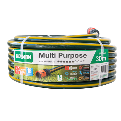 [MPH1830F] Holman Multi Purpose Hose 18mm x 30m Fitted