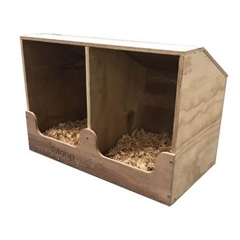 Poultry Layer Box Timber 2 Hole Flat Pack