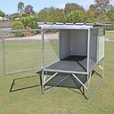 Aussie Box 1 Bay Dog Kennel FRP Floor
