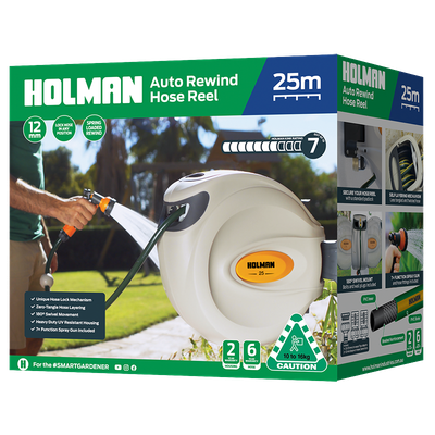 Retractable Hose Reel 25m Holman