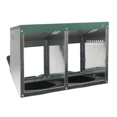 Poultry Layer Box Rollaway Metal 2 Hole 