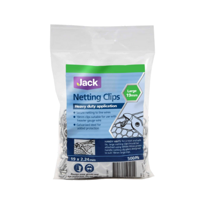 Netting Clips Green 19mm x 2.24mm 500pk