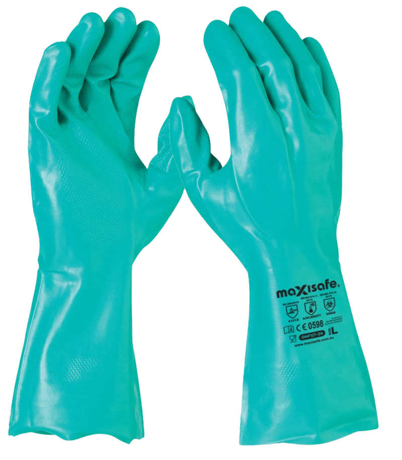 Glove Green Nitrile H/D Chemical 2XL Techware