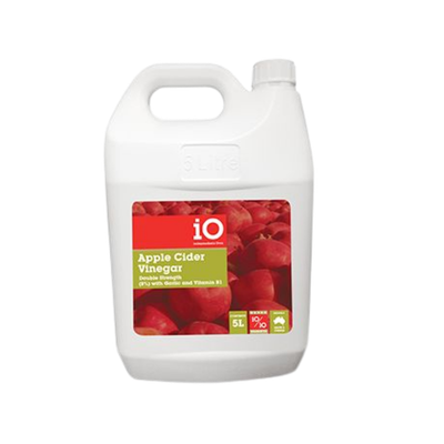 iO Apple Cider Vinegar 8% Plus GARLIC 5ltr