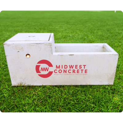 Concrete Water Trough 30L Rectangle Dog Trough w/ Float Midwest