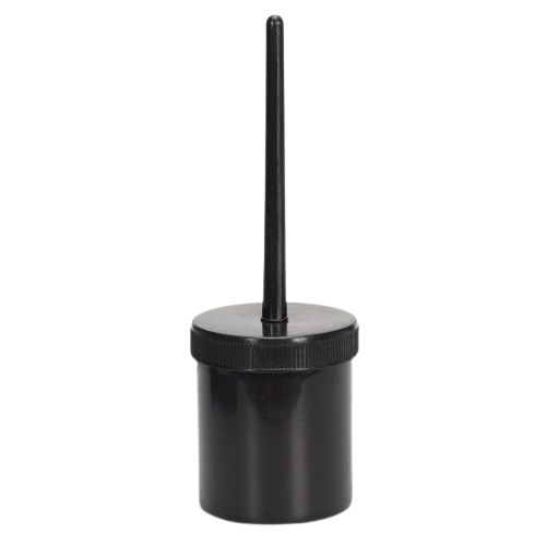 Hoof Oil Brush & Container - Black
