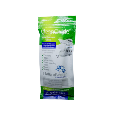 Clean Oxide Water Treatment Tablets 5 x 20g Pk Treats 10,000L