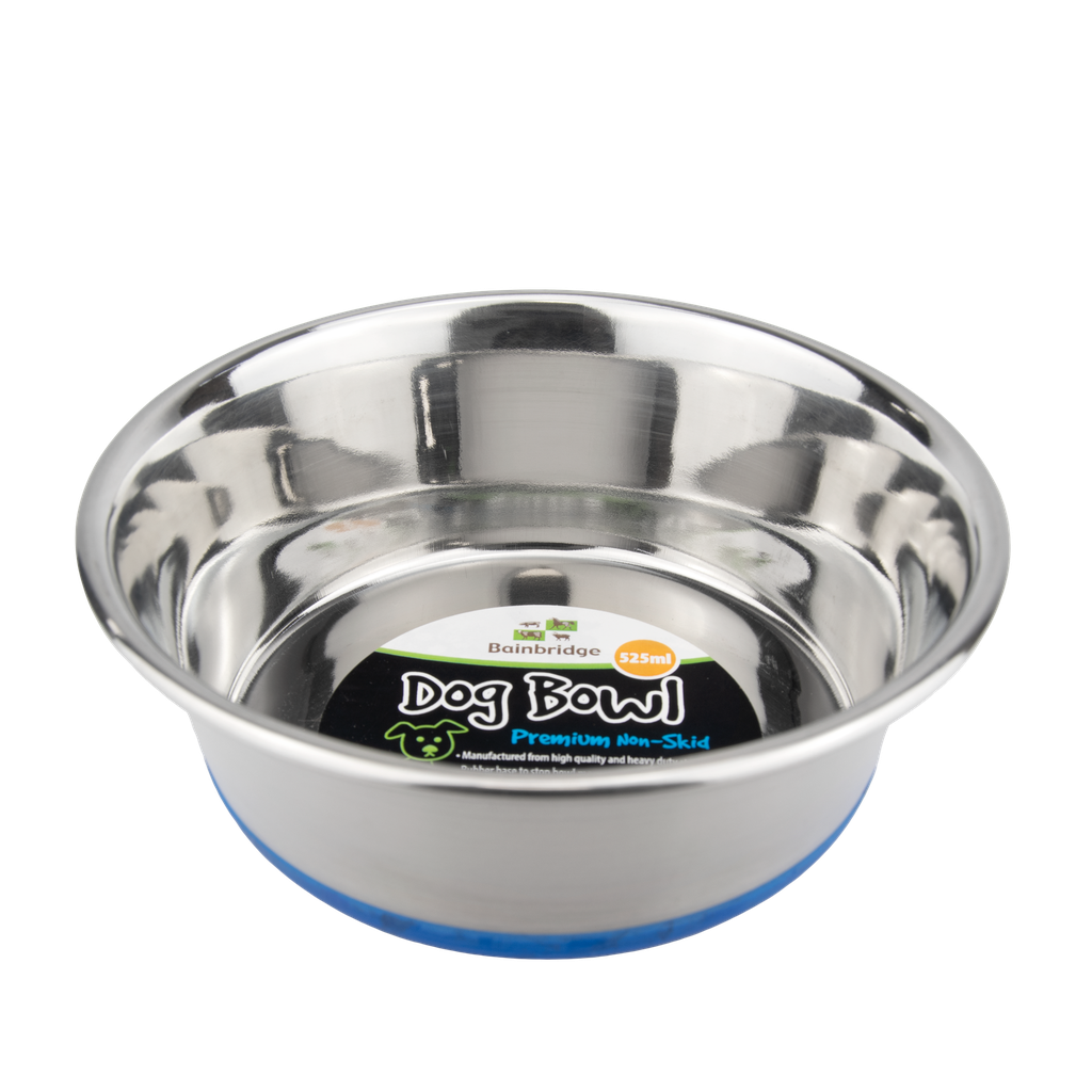 Bainbridge Dog Bowl Stainless Steel Non-Skid Base 1.9L