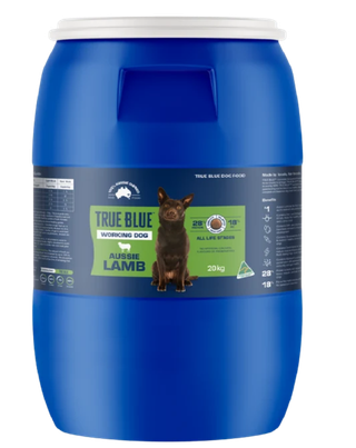 True Blue Working Dog Lamb 20kg Barrell