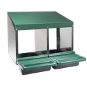 Poultry Layer Box Rollaway Metal 2 Hole 