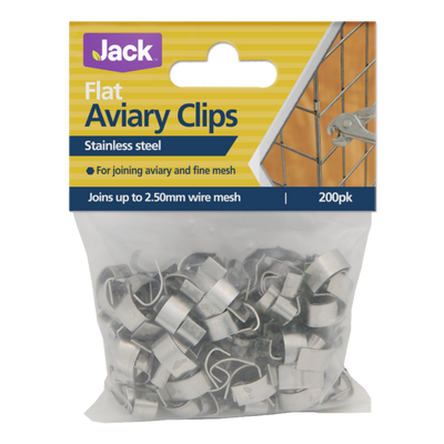 Aviary Clips Flat 200Pk 12408