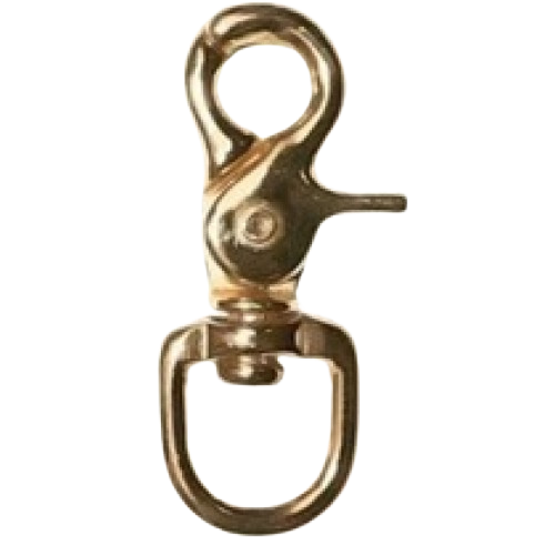 Snap Hook Scissor Brass 3/4" SHA41