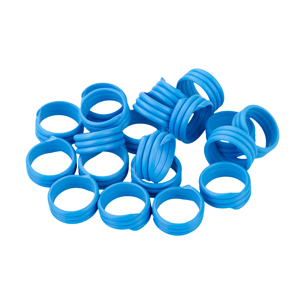 Poultry Leg Bands Plastic 16mm Blue Sold As Each