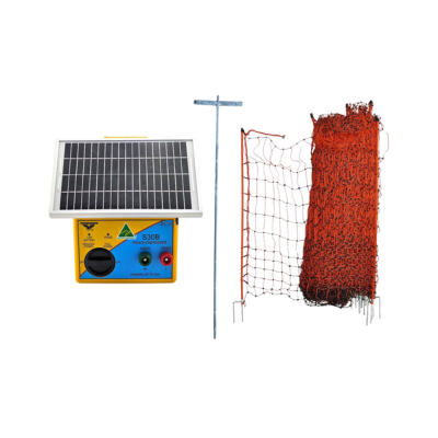 Electric Poultry Netting Kit 50m Solar Energiser Included Thunderbird