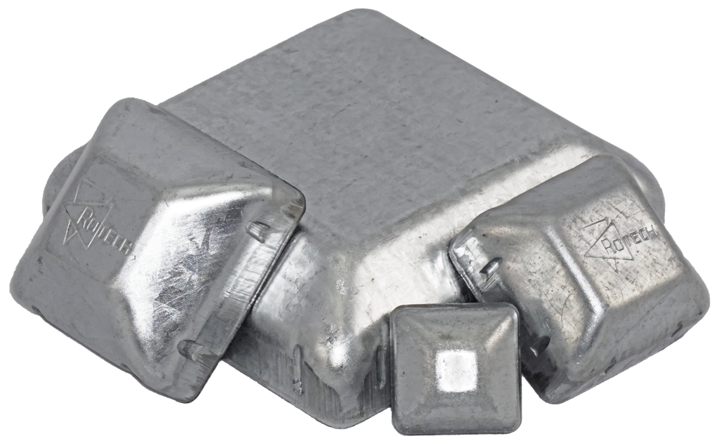 Square Post Cap 65mm Galvabond