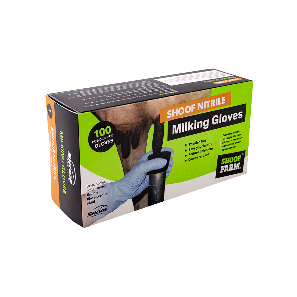 Milking Gloves Shoof Nitrile Lg/100