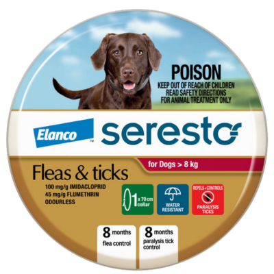 Seresto Flea And Tick Collar Over 8Kg