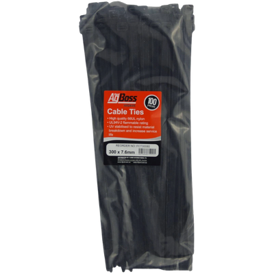 Cable Tie 300mm x 7.6mm 100pk AgBoss