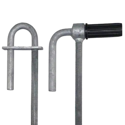Fitting Rotech 400mm Bolt Thru Timber Post Gate Kit