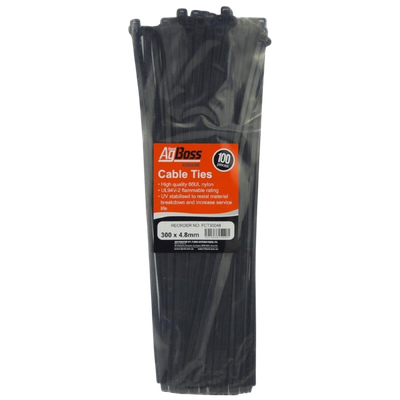 Cable Tie 300mm x 4.8mm 100pk AgBoss