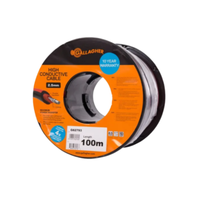 High Conductive Insulated Lead Out Cable 2.5mm x 100m G62793 Gallagher