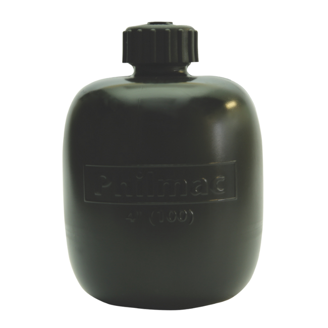 Float CW PL 4" (100) Black Suits ½” 150 Series Brass & 100 Series Plastic Philmac