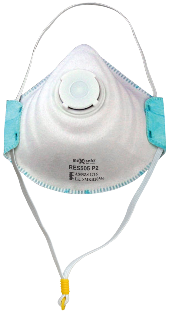 Respirator P2 with Valve and Active Carbon Filter 10 Pk Techware