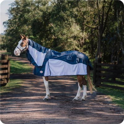 Horse Rug 600D Air Combo Navy Koolmaster 6'0