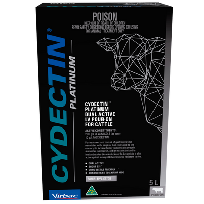 Cydectin Platinum LV Pour-On 5L inc Gun
