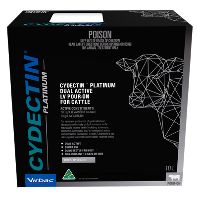 Cydectin Platinum LV Pour-On 10L inc Gun