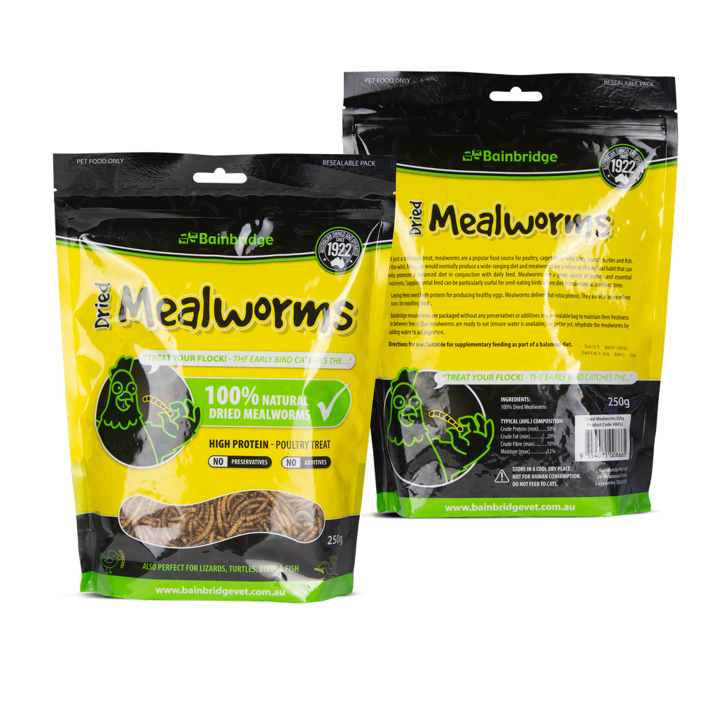 Freeze Dried Australian Mealworms 250g