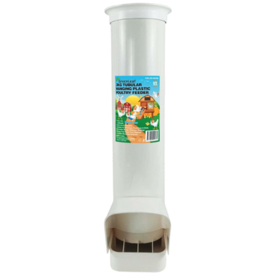 Tubular Hanging Poultry Feeder PVC 3Kg Greenleaf