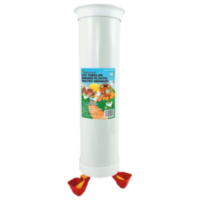 Tubular Hanging Poultry Drinker PVC 3.5L Greenleaf