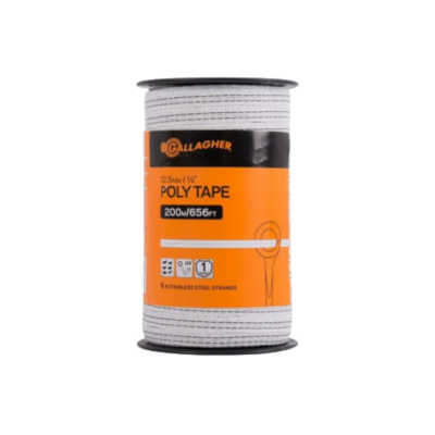 Poly Tape White 200m G62304 Gallagher